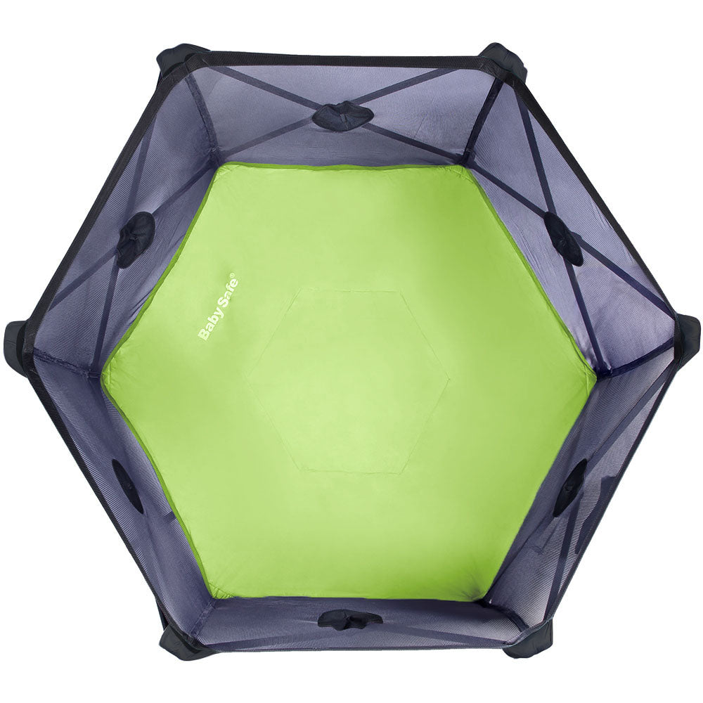 BABY SAFE Foldable Playard - Green