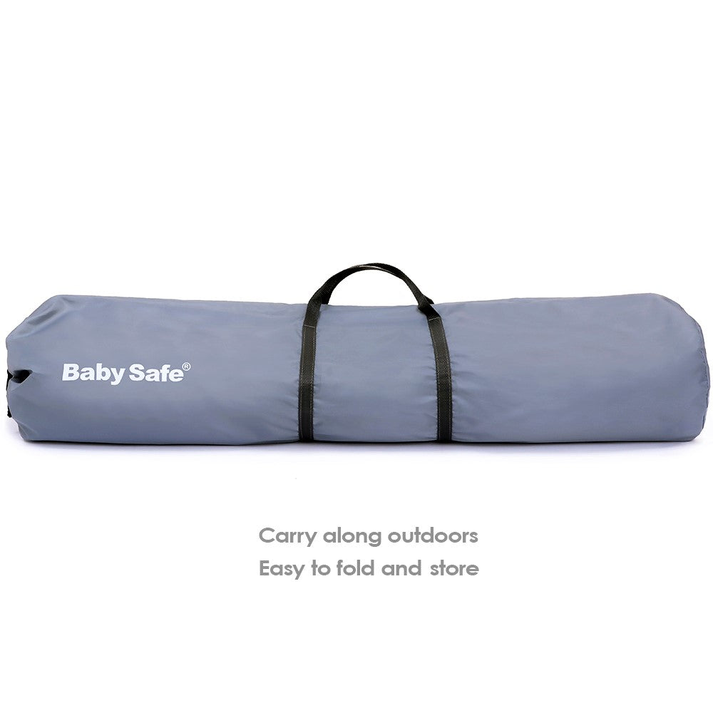 BABY SAFE Foldable Playard - Grey