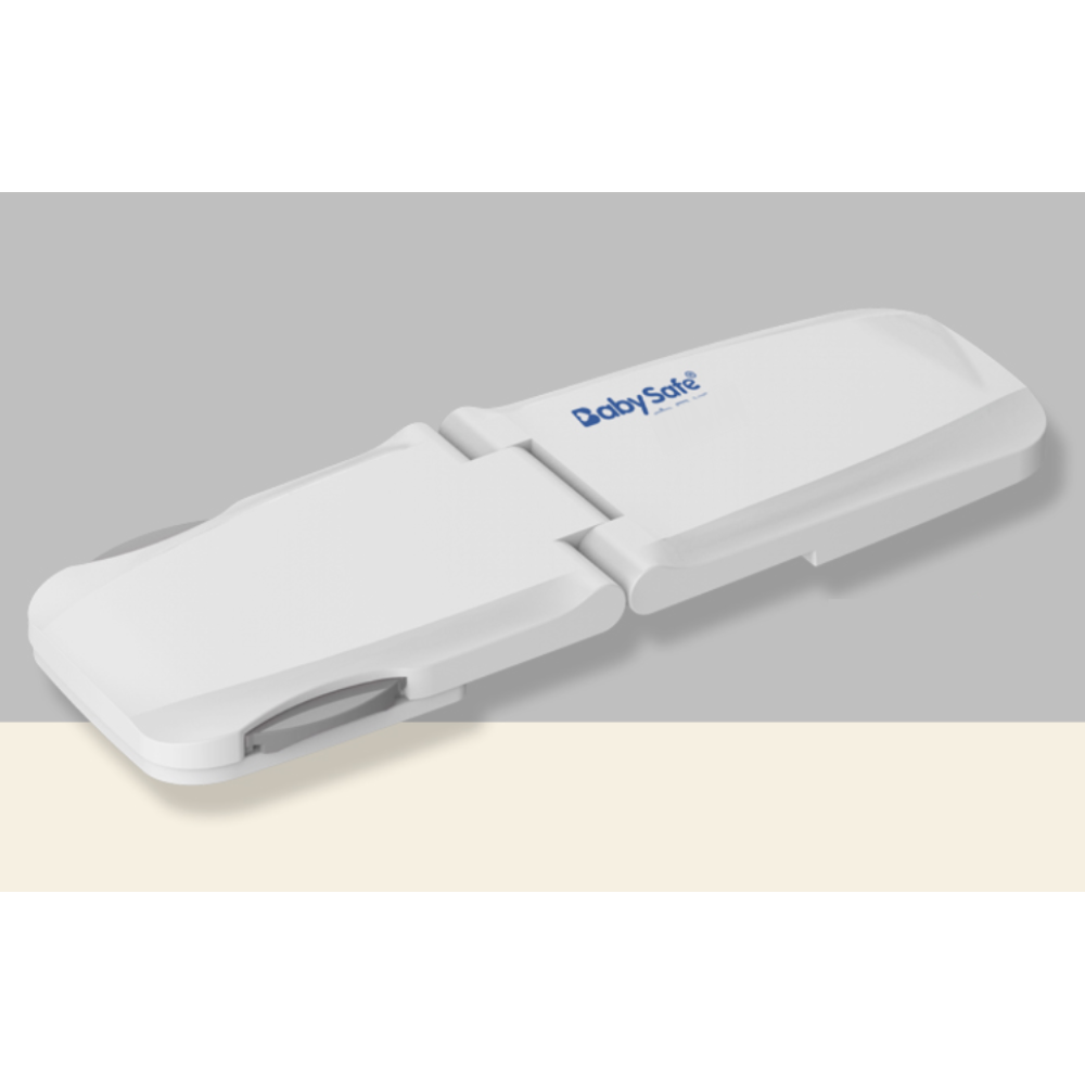 BABY SAFE - Multipurpose 90° Cabinet Lock - Grey - Set of 4