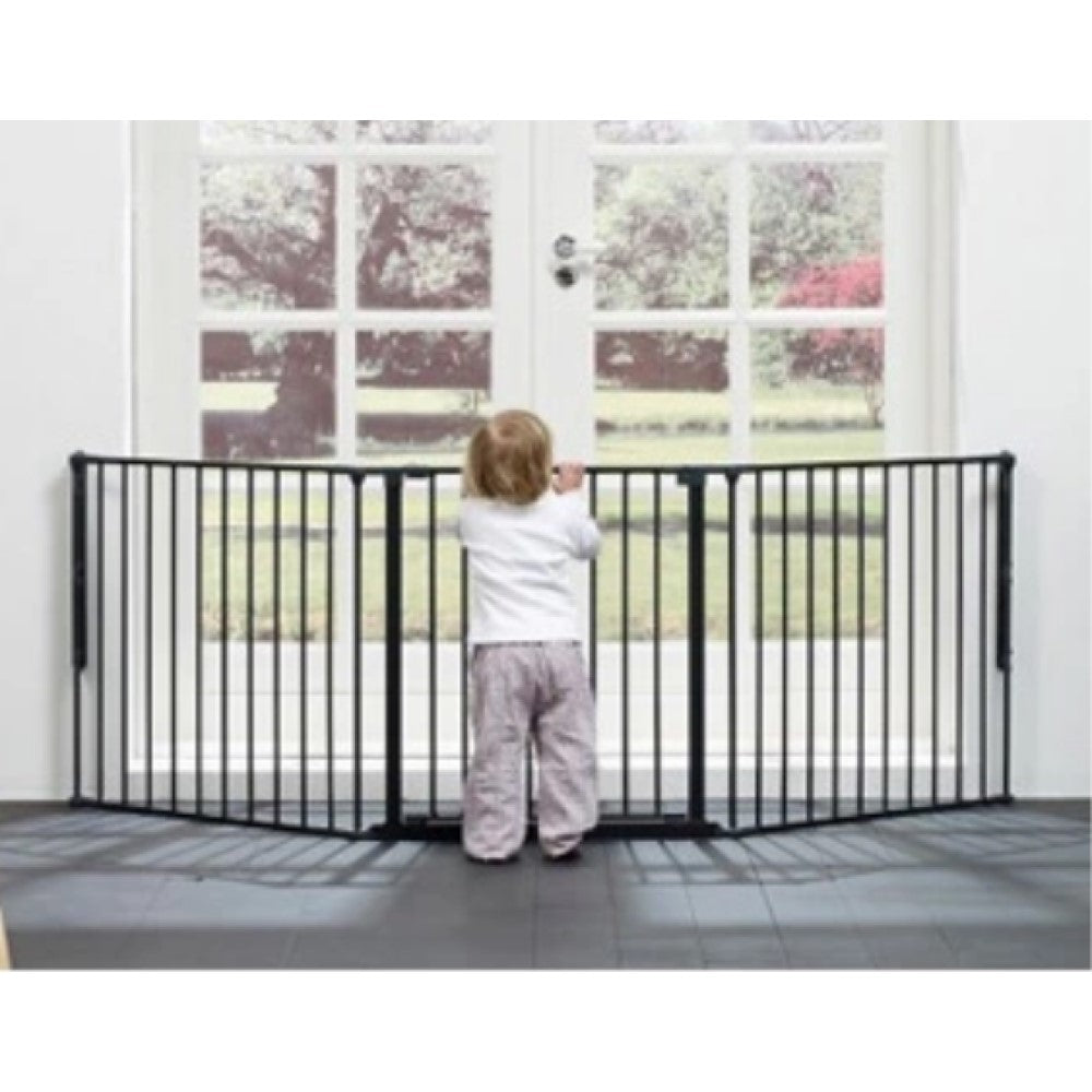 BABY SAFE Convertible Playpen with Mat - Grey