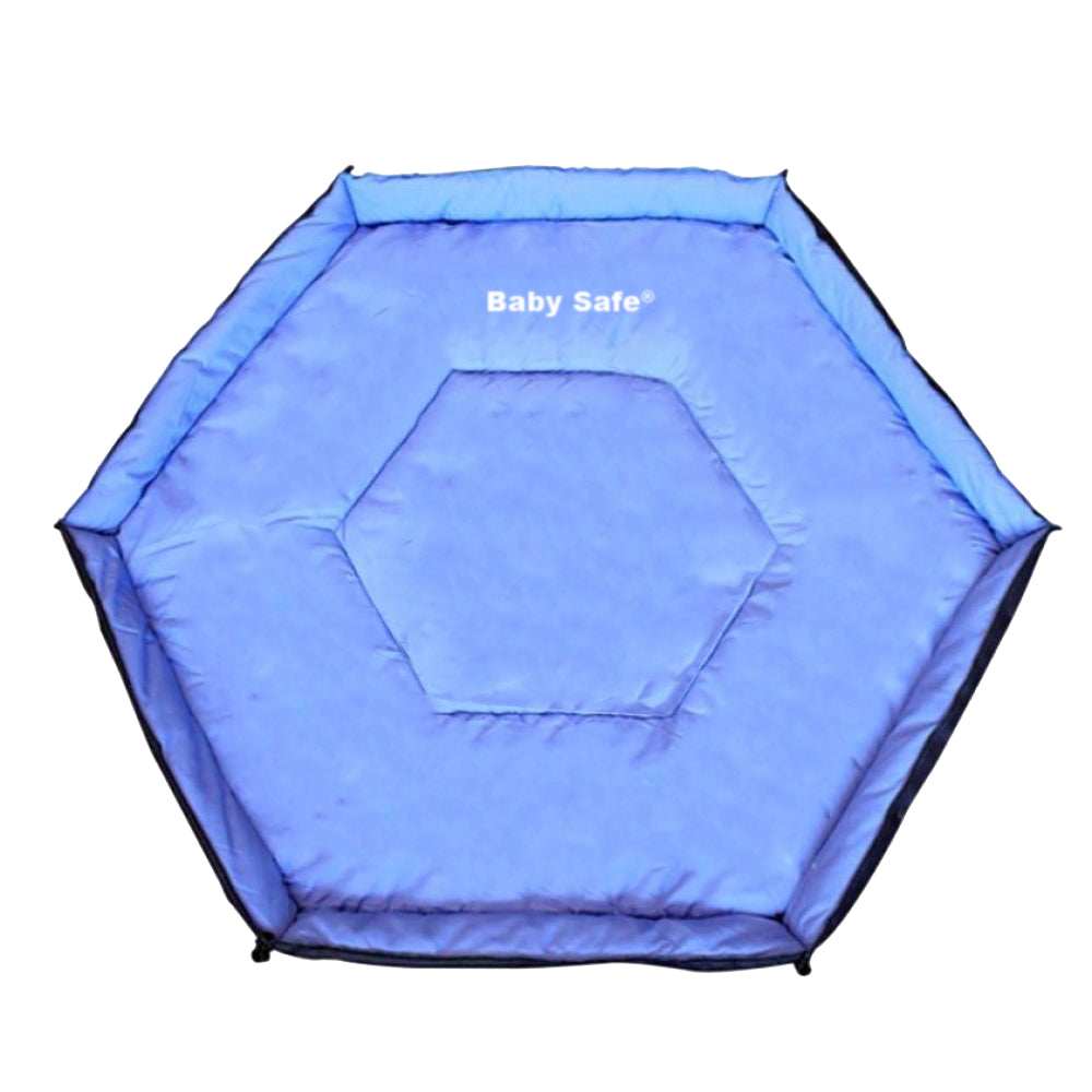 BABY SAFE Convertible Playpen with Mat - Grey