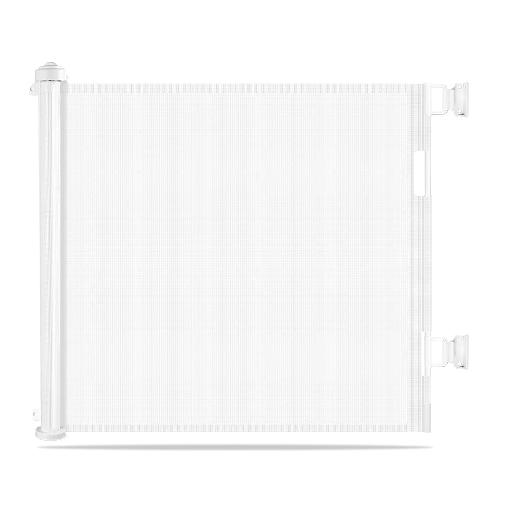 BABY SAFE Retractable Mesh Gate - White
