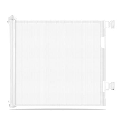BABY SAFE Retractable Mesh Gate - White