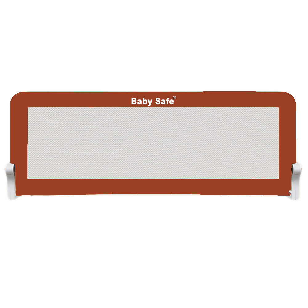 BABY SAFE Safety Bed Rail XL - (150X42cm) BROWN