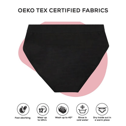 CORE COMFORT Cotton Period Pants - Black, L