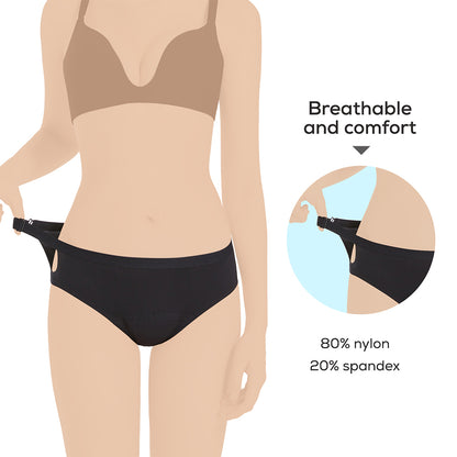 CORE COMFORT Flexi Period Pants - Black, L/XL