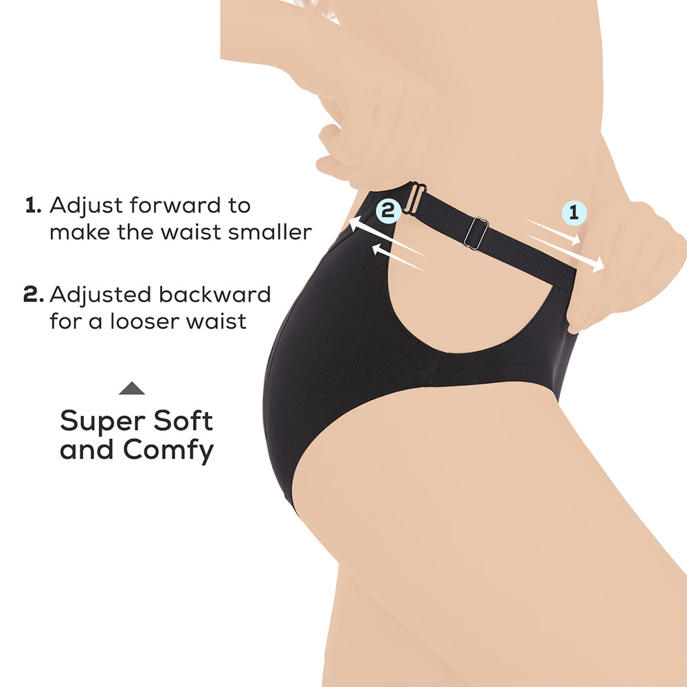 CORE COMFORT Flexi Period Pants - Black, S/M