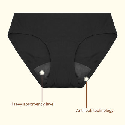 CORE COMFORT Seamless MAX Period Pants - Black, 4XL/5XL