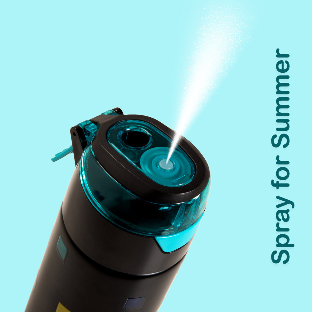 EAZY KIDS 6 & 4 Convertible Bento Lunch Box w/ Water Bottle, Steel Spoon & Fork Set and Alphabets Sticker - Gamer