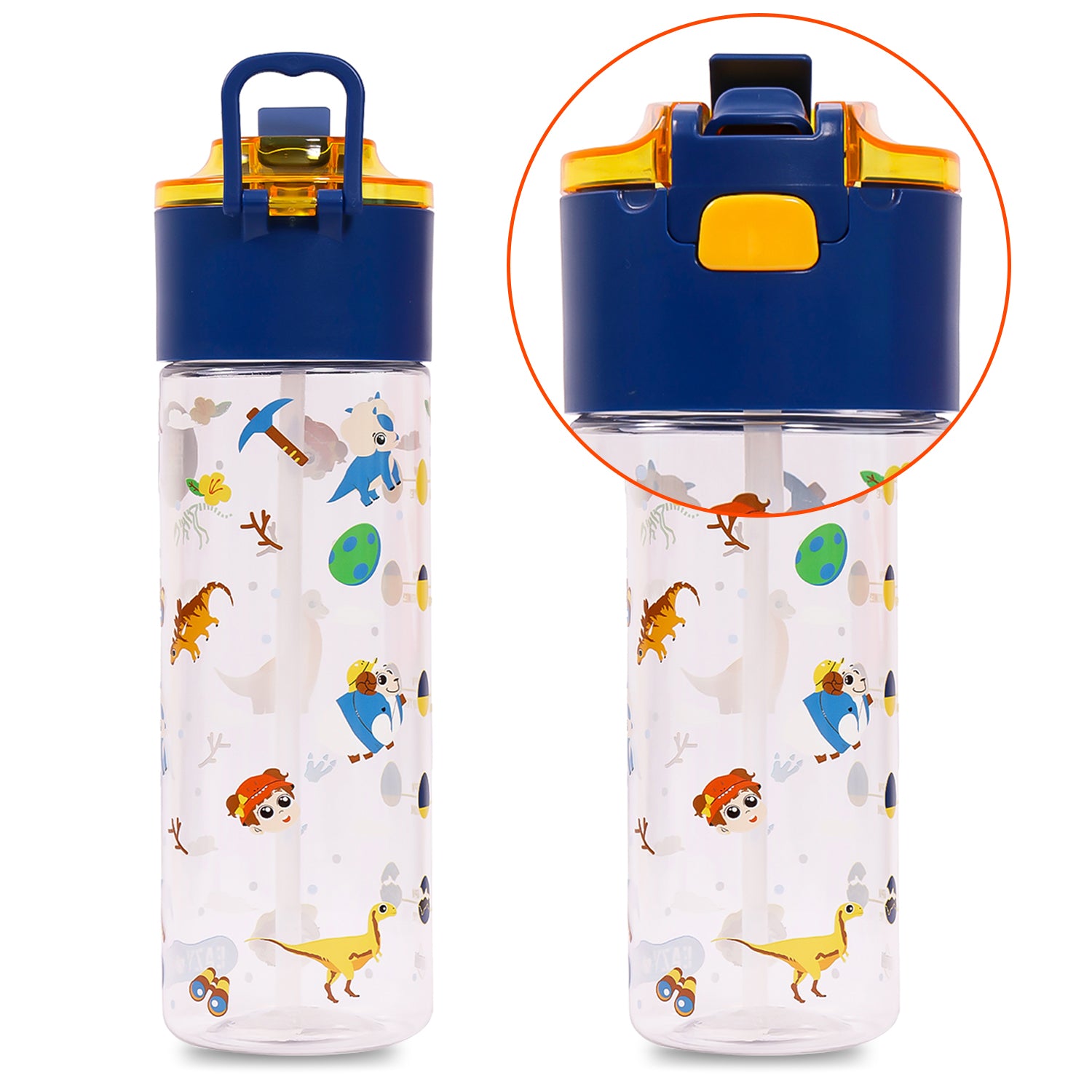 EAZY KIDS Lunch Bag and Activity Backpack Set of 3 Dinosaur - Blue