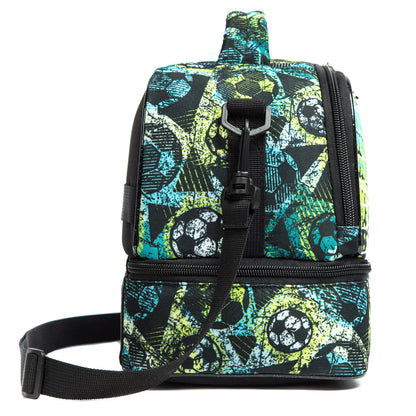 EAZY KIDS Lunch Bag Combo of 3 Football - Green