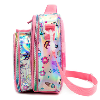EAZY KIDS Lunch Bag Set of 3 Unicorn - Pink