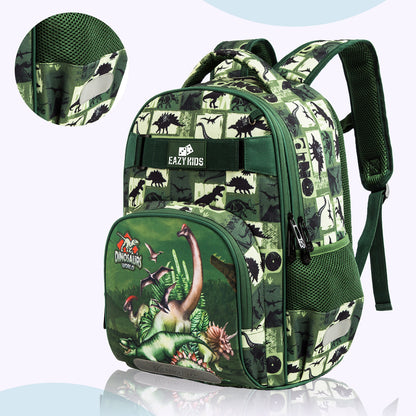 EAZY KIDS Back to School Combo Set of 5 Dinosaur - Black Green