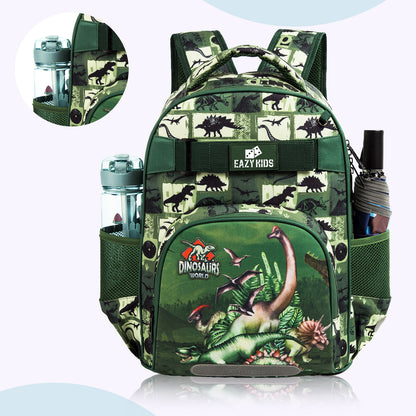 EAZY KIDS Back to School Combo Set of 5 Dinosaur - Black Green