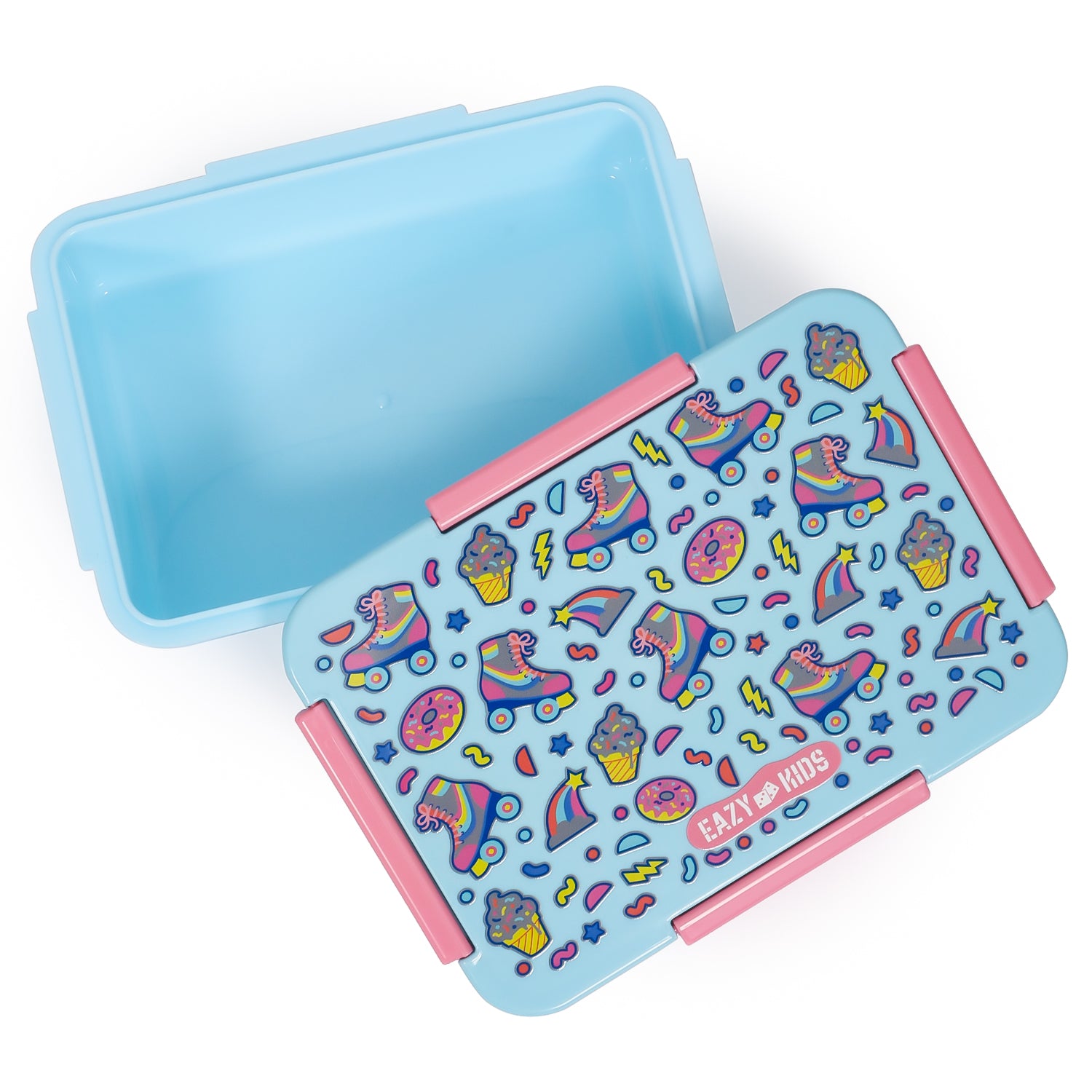 EAZY KIDS School Bag Combo Set of 5 Skater - Blue Grey