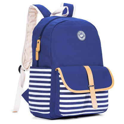 EAZY KIDS School Bag Combo Set of 5 Dinosaur - Blue