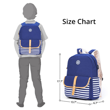 EAZY KIDS School Bag Combo Set of 5 Dinosaur - Blue