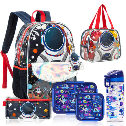 EAZY KIDS Back to School Combo Set of 6 Space - Blue
