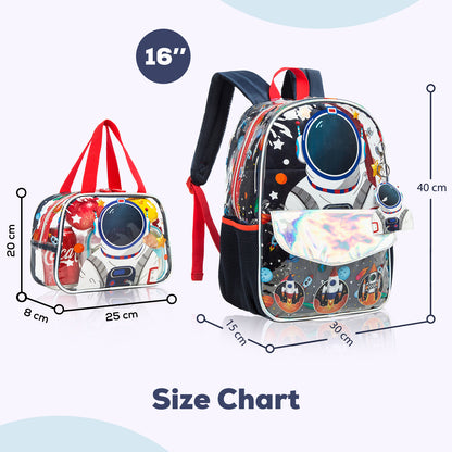 EAZY KIDS Back to School Combo Set of 6 Space - Blue