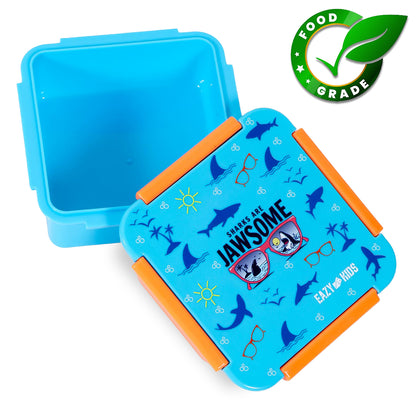 EAZY KIDS Lunch Box Set Jawsome - Blue