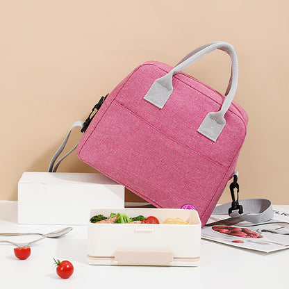 EAZY KIDS 6 & 4 Convertible Bento Lunch Box w/ Lunch Bag, Steel Spoon & Fork Set and Alphabets Sticker - Butterfly Purple