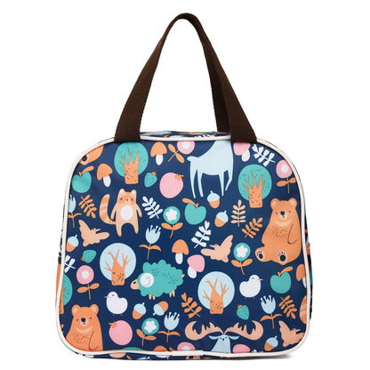 EAZY KIDS Bento Box wt Insulated Lunch Bag Combo - Blue