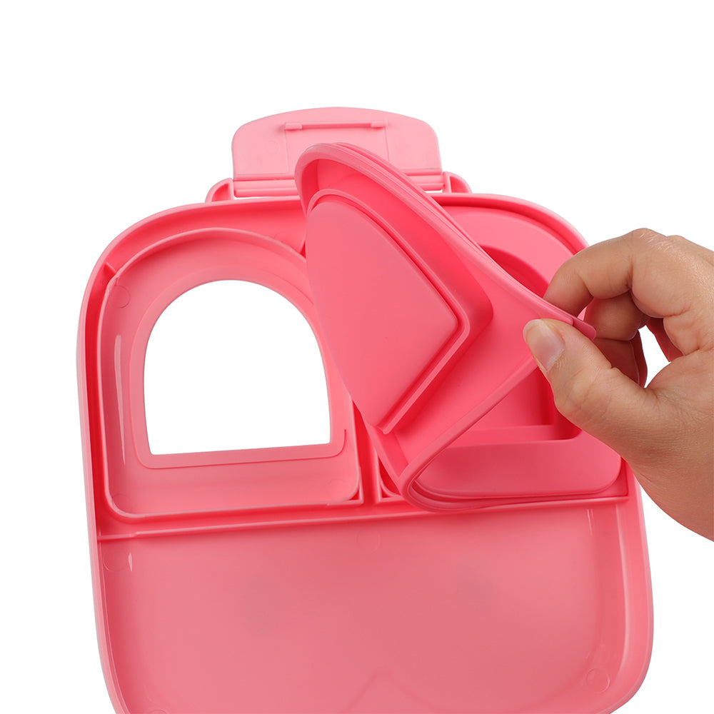 EAZY KIDS Bento Box wt Insulated Lunch Bag Combo - Pink