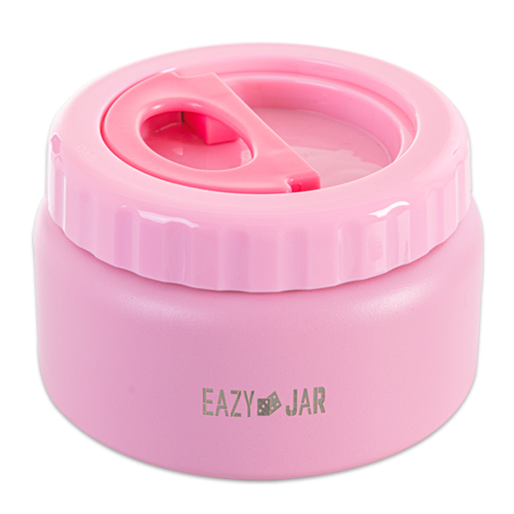 EAZY KIDS Jumbo Bento Lunch Box w/ Lunch Bag, Thermos & Dip Jar- Pink