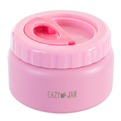 EAZY KIDS Jumbo Bento Lunch Box w/ Lunch Bag, Thermos & Dip Jar- Pink