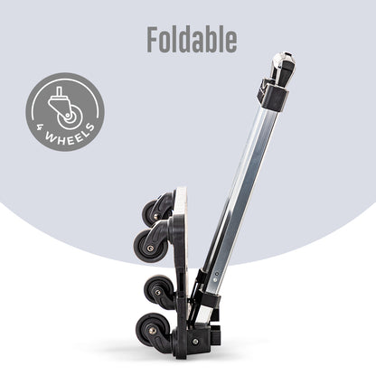 EAZY KIDS 18 inch Set of 4 Backpack w/4 Wheel Trolley, Lunch Bag and Pencil Case - Car Racing