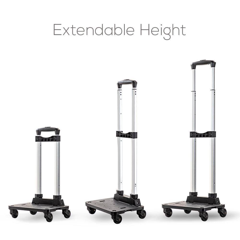 EAZY KIDS 17 inch School Bag Set of 4 w/4 Wheel Trolley, Lunch Bag and Pencil Case - Good Vibes - Silver