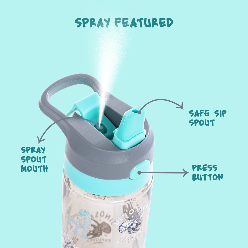 EAZY KIDS 18 inch Set of 4 Trolley Backpack w/ Water Bottle, Lunch Bag and Pencil Case-T Rex