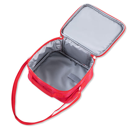 EAZY KIDS 17Inch Set of 4 School Bag with Tritan 420ml Water Bottle, Lunch Bag and Pencil Case - Tropical Pink