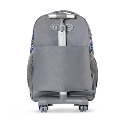 EAZY KIDS 18 inch Set of 8 Trolley Backpack w/Lunch Bag and Pencil Case-T Rex