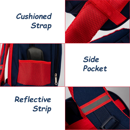 EAZY KIDS School Bag Combo Set - Blue
