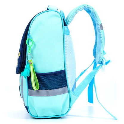 EAZY KIDS School Bag Dino in Space wt Trolley - Green