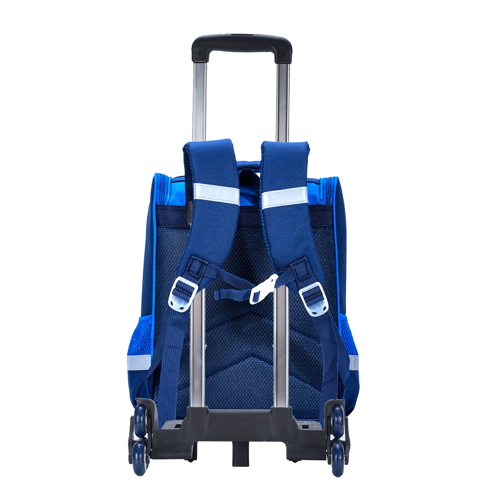 EAZY KIDS School Bag Dino in Space wt Trolley - Blue