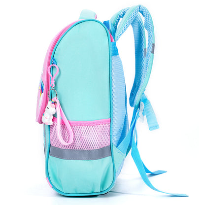 EAZY KIDS School Bag Unicorn wt Trolley - Green