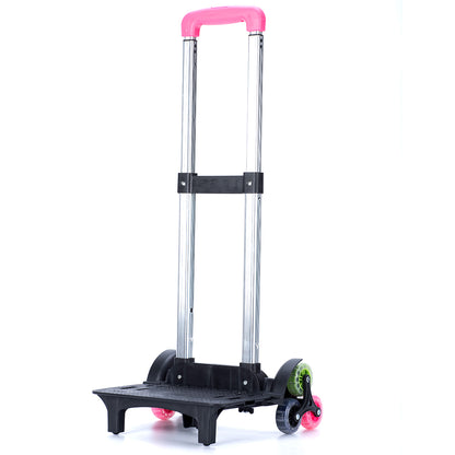 EAZY KIDS School Bag Unicorn wt Trolley - Princess Pink