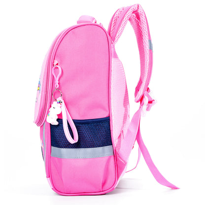 EAZY KIDS School Bag Unicorn wt Trolley - Princess Pink