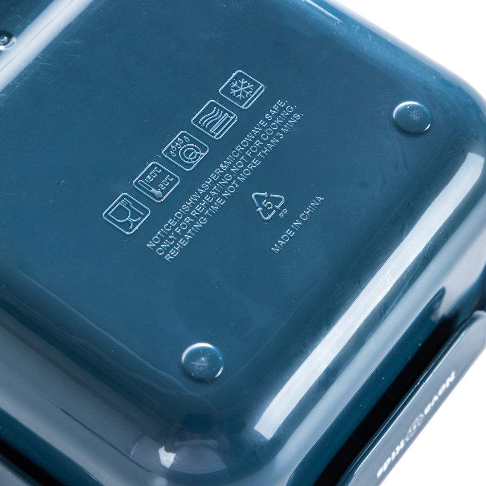 NOVA KIDS 2 Compartment Bento Lunch Box w/ Water Bottle - Astronaut Green