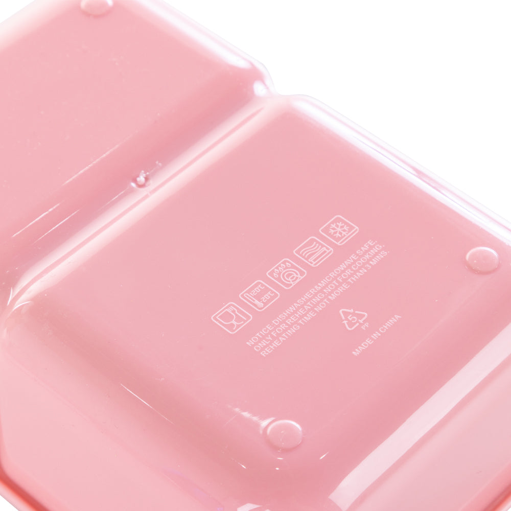 NOVA KIDS 2 Compartment Bento Lunch Box w/ Water Bottle - Donut Pink