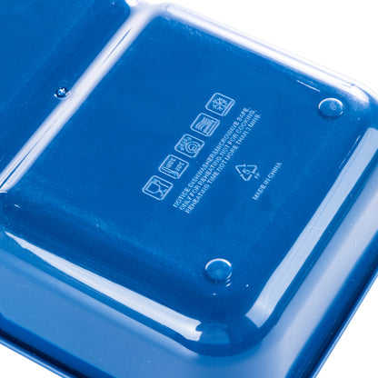 NOVA KIDS 2 Compartment Bento Lunch Box w/ Water Bottle - Racer Blue