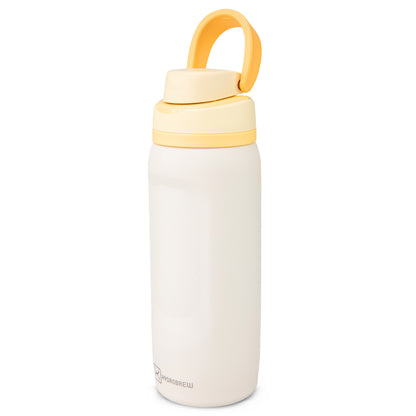 Hydrobrew Bento Lunch Box 1.74L w/ Steel Food Jar & Sip Switch Water Bottle 1000ml | Leakproof Meal Box – Dinosaurs Grey