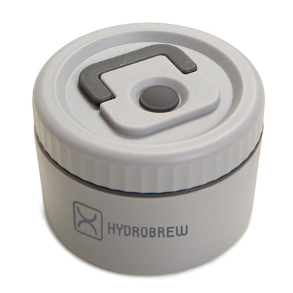 Hydrobrew Bento Lunch Box 1.74L w/ Steel Food Jar & Sip Switch Water Bottle 1000ml | Leakproof Meal Box – Dinosaurs Grey