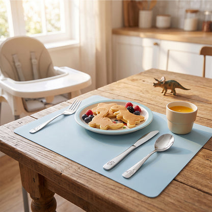 Hydrobrew Smart Serve Bento Lunch Box 1100ml w/ Stainless Steel Cutlery Set – Sky Mist