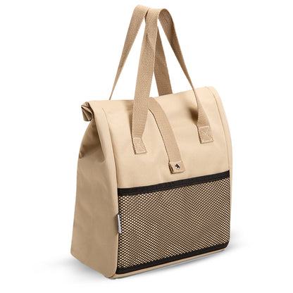 Hydrobrew Lunch Bag w/ 1000ml Tritan Water Bottle | Spacious Tote Bag w/ Leakproof Bottle – Beige