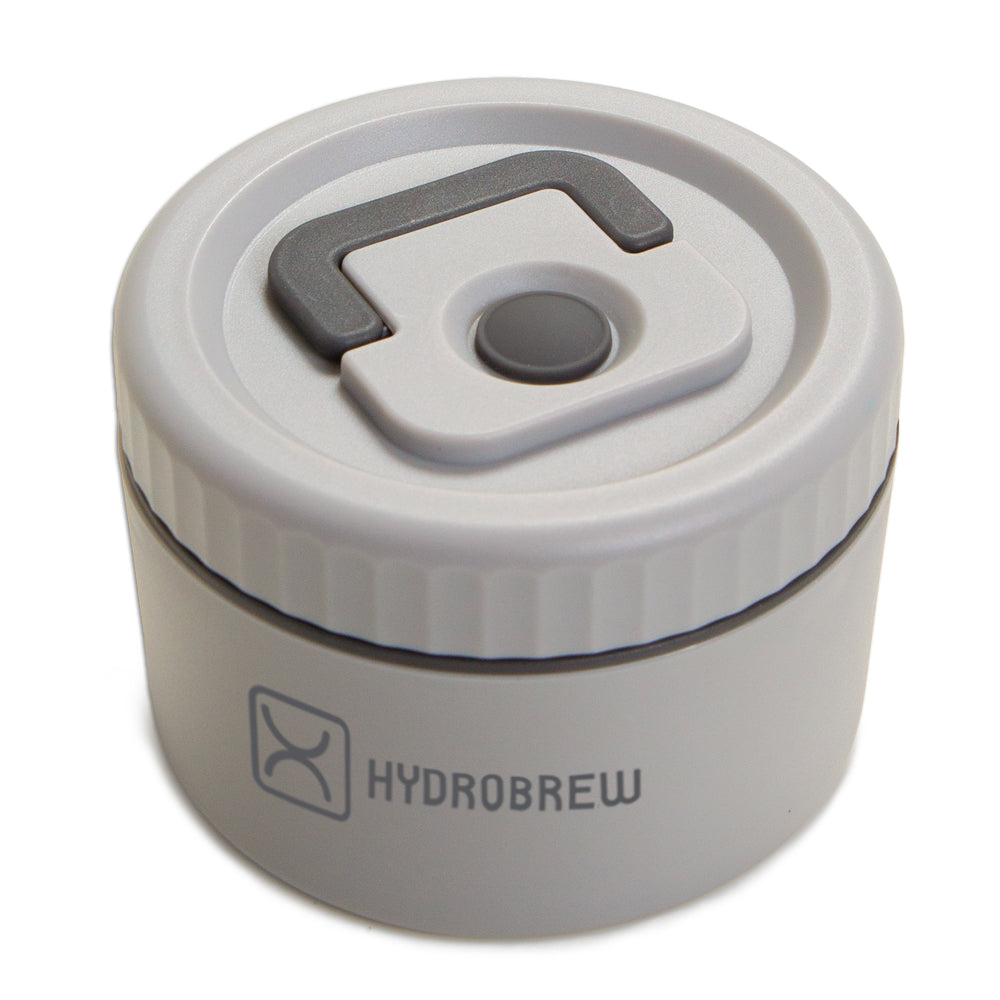 HYDROBREW Bento Lunch Box w/ Lunch Bag, Steel Food Jar - Dinosaurs Grey