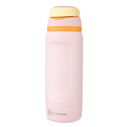 Hydrobrew Steel Core Lunch Box 750ml w/ Food Jar & Sip Switch Water Bottle 1000ml | Stainless Steel Leakproof Meal Box – Pink Sorbet