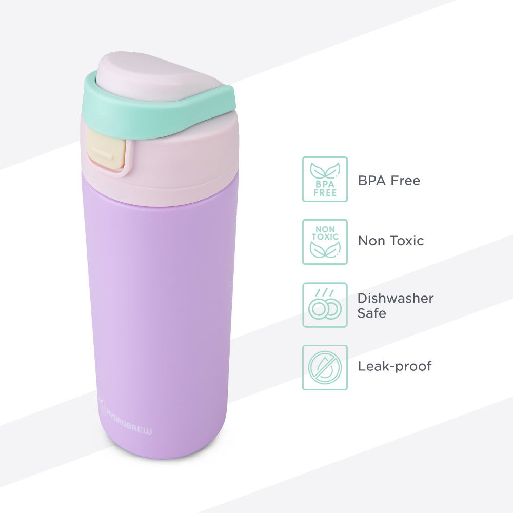 Hydrobrew Sparkle Bento Lunch Box w/ SipSwitch Insulated Water Bottle 720ml | Tritan Leakproof Meal Box – Berry